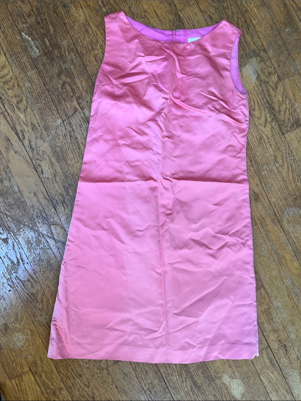 Vintage 60s Sleeveless Pink Shift Dress